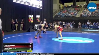 157 lbs Cons. Round 1 - Cyruss Meeks, CSU-Pueblo vs Owen Zablocki, Indianapolis