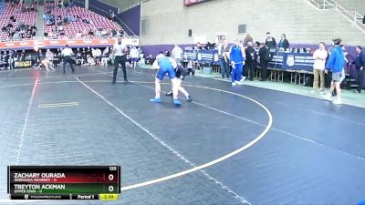 125 lbs Semis & 3rd Wb (16 Team) - Treyton Ackman, Upper Iowa vs Zachary Ourada, Nebraska-Kearney