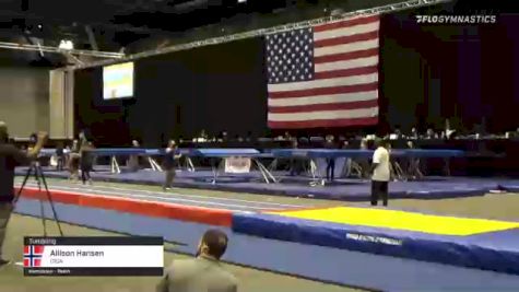 Allison Hansen - Tumbling, CIGA - 2021 USA Gymnastics Championships