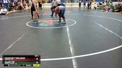 215 lbs Quarterfinals (8 Team) - Kaleb Ivie, Merritt Island vs Courtney Terlonge, Miramar