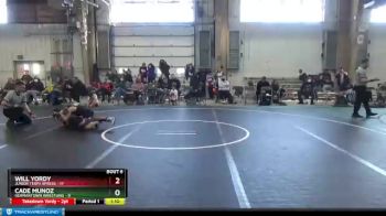 92 lbs Round 3 (4 Team) - Will Yordy, Junior Terps Xpress vs Cade Munoz, Germantown Wrestling