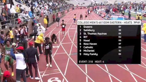 Men's 4x100m Relay Event 318 - Eastern, Prelims 4