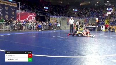 70 lbs Consy 3 - Jayce Frisk, Franklin Regional vs Cole Kokinda, Tamaqua