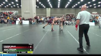 165 lbs Semis & 3rd Wb (16 Team) - Noah Leisgang, Wisconsin-La Crosse vs Cooper Willis, Augsburg