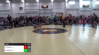 85 lbs Round 1 - Dominic Pizzuli, Rogue W.C. (OH) vs Noah Benson, WV Wild 2