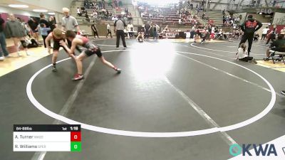 84-88 lbs Rr Rnd 3 - Aiden Turner, Wagoner Takedown Club vs Ryker Williams, Sperry Wrestling Club