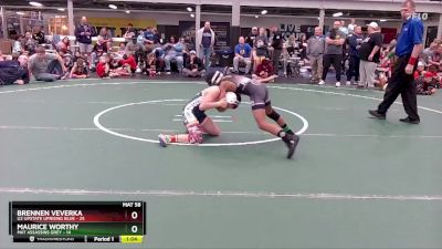 84 lbs Placement (4 Team) - Maurice Worthy, Mat Assassins Grey vs Brennen Veverka, U2 Upstate Uprising Blue