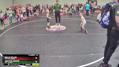 44 lbs Semifinal - Kelle Solon, Cane Bay Cobras vs Weston Adams, LWC: Raiders