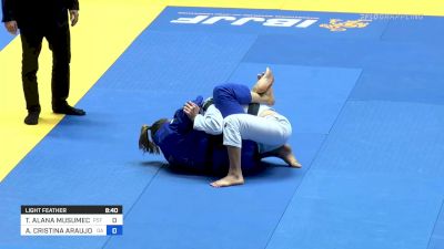 TAMMI ALANA MUSUMECI vs ANA CRISTINA ARAUJO RODRIGUES 2021 World Jiu-Jitsu IBJJF Championship