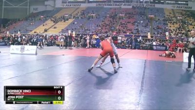 141 lbs Finals (8 Team) - Josh Post, RIT vs Dominick Vinci, Alfred State