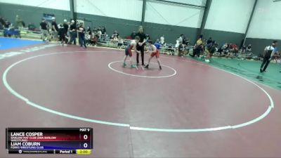 108 lbs Round 1 - Lance Cosper, Barlow Mat Club (DBA Barlow Wrestling) vs Liam Coburn, Forks Wrestling Club