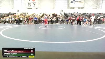 120 lbs Quarterfinal - Ean Collins, Fairport Jr. Red Raiders Wrestling vs Tanner Foster, Club Not Listed