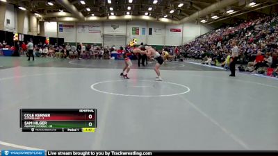 160 lbs Semis & 1st Wrestleback (8 Team) - Sam Hilger, Aquinas Catholic vs Cole Kerner, Sutherland