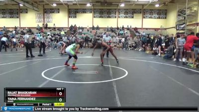 130 lbs Quarterfinal - Rajat Bhaskaran, Wilmington Bulldogs vs Taina Fernandez, HHWC