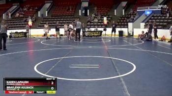 138 lbs Finals (8 Team) - Kaden Lapaugh, Michigan Cobras vs Braylenn Aulbach, Rockford