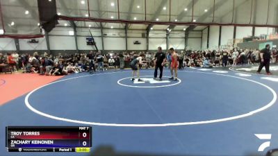 132 lbs Champ. Round 2 - Troy Torres, CA vs Zachary Keinonen, OR