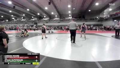 190 lbs Cons. Round 2 - Ethan Hufstedler, Fulton Wrestling Club-AA vs Carson Moore, Eagles Wrestling Club Liberty North-AAA