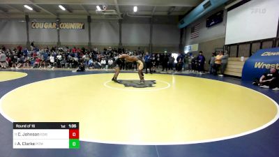 223 lbs Round Of 16 - Caiden Johnson, Edison vs Achilles Clarke, Pitman