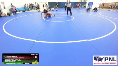 189/215 Round 3 - Robert Platt Jr., Poway Wrestling vs Collin Webb, Sanderson Wrestling Academy