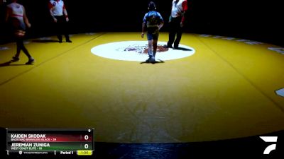 90 lbs Finals (8 Team) - Kaiden Skodak, Backyard Brawlers Black vs Jeremiah Zuniga, West Coast Elite