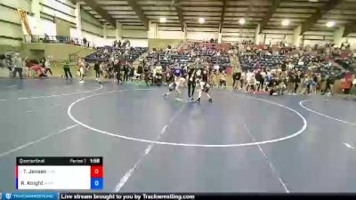 77 lbs Quarterfinal - Trace Jensen, Fremont Wrestling Club vs River Knight, Wasatch Wrestling Club