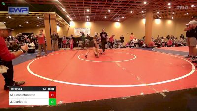 53 lbs Rr Rnd 4 - Myles Pendleton, NORTH DESOTO WRESTLING ACADEMY vs Jayce Clark, Choctaw Ironman