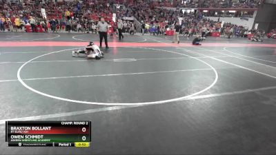 87 lbs Champ. Round 2 - Braxton Bollant, RT Elite/ IGH vs Owen Schmidt, Askren Wrestling Academy