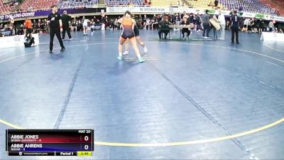 130 lbs Placement (4 Team) - Abbie Jones, Baker University vs Abbie Ahrens, Doane