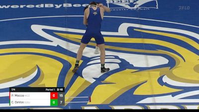 174 lbs Cade DeVos, South Dakota State vs Peyton Mocco, Missouri