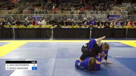 KIMBERLE ANN CRATSENBERG vs PATRICIA NICOLE VANDERMEER 2024 Pan Jiu Jitsu IBJJF Championship
