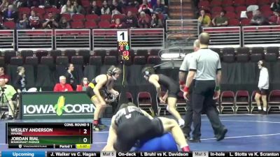 3A-145 lbs Cons. Round 5 - Wesley Anderson, Waukee vs Jordan Rial, Bondurant-Farrar