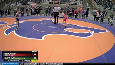 86 lbs Cons. Semi - Ryker Voss, Roseburg Mat Club/Umpqua Valle vs Nikola Reidt, MOOK MAT CLUB