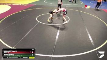 115 lbs Placement (4 Team) - Fynn Bakke, UNC (United North Central) vs George Toops, Pierz
