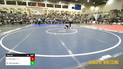 101 lbs Round Of 32 - Caleb Fransen, Upper Valley Aces vs Matthew Hernandez, Central