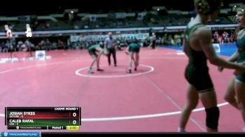 120 lbs Champ - Round 1 (16 Team) - Caleb Rafal, Cox vs Josiah Sykes, Skyline