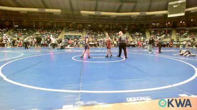 70 lbs Round Of 16 - Kylie Kehl, Sallisaw Takedown Club vs Jemma Jones, Cyril Youth Wrestling