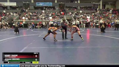 146-161 lbs Round 1 - Amaiah Brooks, Cobra vs Winry Yaggie, Yankton Jr Bucks