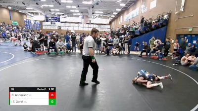 76 lbs Quarterfinal - Thomas Gorst, West Jordan Jaguars vs Dallin Anderson, Fremont Wrestling Club