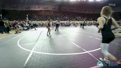 76 lbs Semifinal - Liala Dunigan, Pocola Youth Wrestling vs Kale Dejesus, R.A.W.