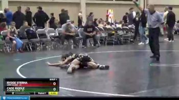 80 lbs Finals (2 Team) - Cade Riddle, Alabama Elite vs Rydge Sterna, Iowa Silver