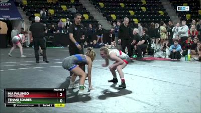 109 lbs Round 3 - Mia Palumbo, Iowa Wesleyan vs Tehani Soares, Indiana Tech