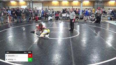 189 lbs Round Of 16 - Gregory Vassallo, Wilkes-Barre Township vs Nolan Wittig, Catawissa