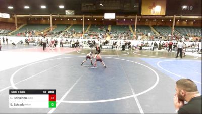 46 lbs Semifinal - George Gabaldon, Juggernaut Wrestling Club vs Ezekiel Estrada, Martinez School Of Wrestling