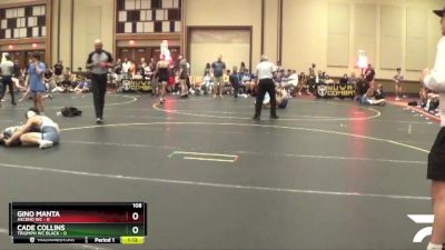 108 lbs Round 3 (6 Team) - Gino Manta, Ascend WC vs Cade Collins, Triumph WC Black