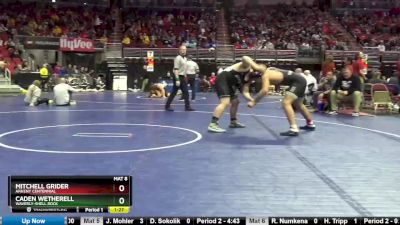 3A-220 lbs Cons. Round 2 - Mitchell Grider, Ankeny Centennial vs Caden Wetherell, Waverly-Shell Rock