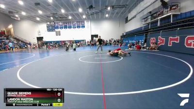 120-126 lbs Round 2 - Quade Siemens, Natrona Colts WC vs Landon Maston, Touch Of Gold Wrestling Club