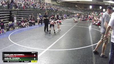 73 lbs Round 1 (4 Team) - Harloe Younkin, Kansas Lavender Gecko vs Penelope McConnell, North Dakota 2