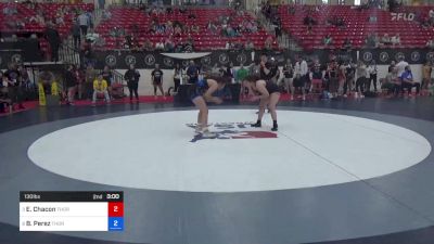 130 lbs Cons 8 #2 - Emma Chacon, Thorobred Wrestling Club vs Brooklyn Perez, Thorobred Wrestling Club