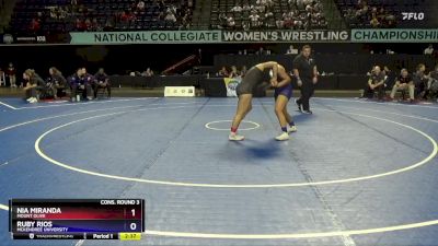 155 lbs Cons. Round 3 - Ruby Rios, McKendree University vs Nia Miranda, Mount Olive