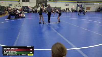 105 lbs Round 3 (6 Team) - Sloane Slouha, Benton Community vs Jasmine Bassett, Union, LaPorte City